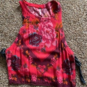 Free People Floral Tank